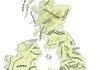 Accurate map of the UK and Ireland.