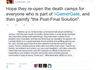 Anti-Gamergaters support the holocaust