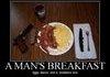A Man's Break feast